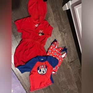 Minnie Mouse swim set 50spf 3t